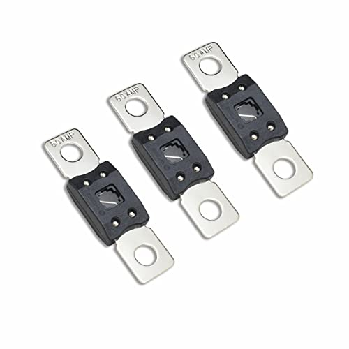 Kofelec Méga fusible à courant élevé, ANM 60A Amp, jusqu'à 58V DC, utilisé pour les voitures, les camions, les bus ou les systèmes audio, paquet de 3 (60A)