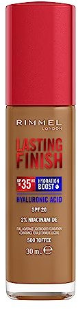 Rimmel London Lasting Finish 35 Hour Foundation - 500 - Toffee, 30 ml