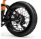 DualColorStampe Aufkleber Felgen FAT Bike 20 Zoll Rad Fahrrad Zubehör Fat Bike MTB Aufkleber Felgen Free Style - B0082, Silber 90