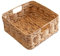 Arthur Cameron Panier de rangement carré en jacinthe d'eau 30 x 30 x 13 cm (moyen)
