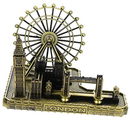 HOOTNEE London Big Ben Architekturmodell Legierung Tischdekoration Schreibtisch Ornament Tower Bridge Figur Wohnaccessoire