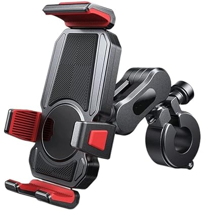 HILLAR GPS-Navigationshalterung Motorrad-Telefonhalter Aus Aluminiumlegierung Mit Vibrationsdämpfer, GPS-Moto-Telefonhalterung, Motorrad-Telefonhalterung Handyhalterung Motorrad