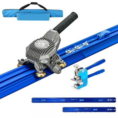 MFYDPP 2,2 M/2,3 M/3 M/3,8 M Großer Keramik-fliesenschneider, Professioneller Manueller Fliesenschneider-werkzeugsatz Aus Porzellan, Mit Fliesenzange, 4–18 Mm Dicke Schnittkapazität(Size:2.3m)