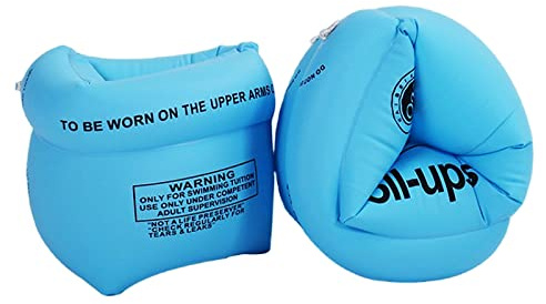 2-4 Pack Arm Floaties Swimming Rings for Kids Children Adults, Pool Floats Arm Bands, Inflatable Swim Rings, PVC Arm Bands Floater Sleeves for Toddlers Children 3-5-6-12 Years (Blue 2pcs)