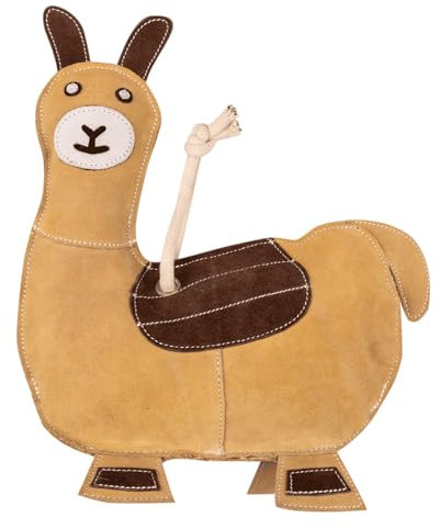 Equipride Jouet de détente pour Cheval, Jeu Amusant fabriqué en Cuir pour Un Remplacement Stable en extérieur, Bouteille en Plastique Lottie Lama