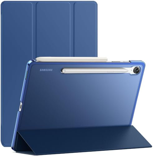 TechDealsUK Case for Samsung Tab S9 FE (2023) SM-X510, SM-X516B Smart Cover with Magnetic Sleep/Wake for Galaxy Tab S9 FE 10.9 (Blue)