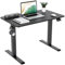 TRIUMPHKEY Bureau Assis Debout 100x60cm,Table Debout élévateur électrique avec 2 Hauteurs de mémoire, Trou de Passage Hauteur de Bureau Réglable 71-119cm