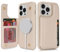 SailorTech for iPhone 14 Pro Case with Credit Card Holder Magsafe, iPhone 14 Pro Phone Leather Case for Women Compatible mag safe Card Slots Durable Shockproof Wallet Case - Beige