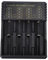 4 Bay AA AAA Akku-Ladegerät, 4 Slots Akku-Ladegerät Universal USB Smart Akku-Ladegerät für Li Ion 26650 18500 18490 18350 RCR123 NI MH NI Cd AA AAA AAAA C Akkus