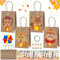 Lets Joy Laternen Bastelset für Kinder, 4er Thanksgiving Papierlaternen mit LED, Erntedankfest Laternen Set zum Selber Basteln, Herbst Deko zum Basteln DIY Papierlaternen Herbst Dekoration