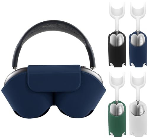 Tasche für Airpods Max case（2024/2022）, Kopfhörer-Schutzhülle für AirPod Max Unterstützt Schlafmodus, Anti-Kratz und Anti-Staub, Tragbare Transport-Reisehülle für Apple Airpods Max 2/1 (Schwarz)