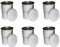 Empty 5 Litre Metal Paint Bucket Tin Cans Complete With Lids, Pack of 6 5000ml Storage Containers for Solvent Paints
