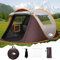 FORMIZON Pop Up Zelt 2 Personen, Wasserdicht Wurfzelt, Campingzelt Einfache Einstellung, Trekking und Camping Sofortzelt mit Heringe + Spannseile für Familien, Camping (Khaki)