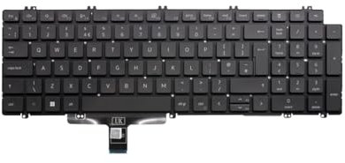 UK Layout Replacement Keyboard For Dell Latitude 5520 5530 Laptop Non Backlit keyboard - No Frame T6FVY/0T6FVY