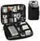 Asheyya Travel Cable Organiser Bag, 25 x 18 x 3cm Electronics Travel Organizer for Charging Cable Charger Power Bank Hard Drive