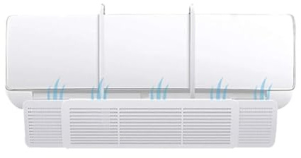 Deflettore Condizionatore Universale Regolazione del Flusso 180° Deflettore Aria Condizionata per Condizionatori da Parete per Casa/Ufficio, Regolabile 52-97cm Adatto a Bambini e Anziani