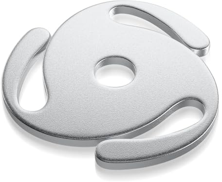 Cryfokt 7 -Zoll -Rekordadapter, Hohe Stabilität 45 U/Min Datensatzadapter Einfach zu Verwendende Leichte Aluminiumlegierung für Turntables (Silver)