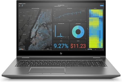 HP ZBook Fury 17 G7 17.3 4K UHD - i9-10885H, NVIDIA Quadro RTX 3000 6GB, 2TB PCIe Gen 4.0x4 NVMe, 32GB DDR4, FPR, SD & Smartcard Reader, GbE, vPro, WIFI 6, UK Backlit Keys, Windows 11 Pro (Renewed)