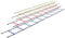 Set of four flat and fixed agility ladders - each 2 m