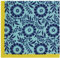 KAF Home Colette Serviette, Aqua/gelb