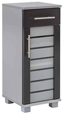 Schildmeyer Niko Seitenschrank 113292, silber glanz-anthrazit glanz, 30,3/32,6/75,3 cm