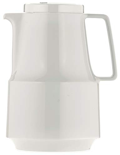 Helios Buffet Isolierkanne Weiß 1L – 6h Heiß - Hält Getränke heiß & kalt – Robuster Kunststoffmantel – Ideal für Kaffee und Tee