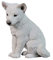VOGLER Joh. Vogler GmbH Polarwolf Welpe sitzend Figur Deko Dekoration Wolf Tierfigur Skulptur