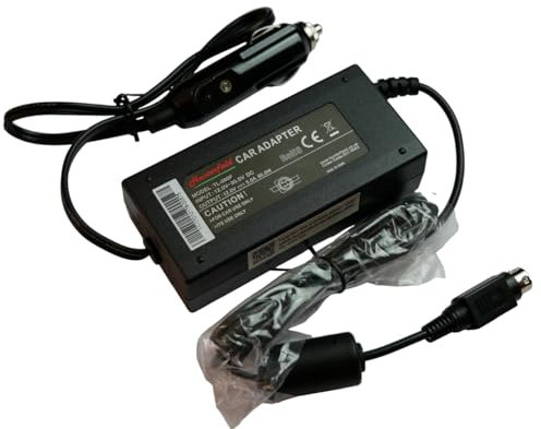 12V 5A (60W) Car Cigarette Lighter Power Adapter (Voltage Stabiliser) For AvTex Branded TVs Requiring 4-Pin Type Output Plug.
