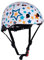 Kiddimoto Fahrrad Helm für Kinder / Fahrradhelm / Design Sport Helm für skates, roller, scooter, laufrad - Stars / Sterne - M (53-58cm)
