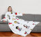 Kanguru Decke mit ärmeln, Sofa-Decke 180x140, kuscheldecke zum anziehen mit zentrale Tasche, weiche Flannel mikrofaser, tv tagesdecke, fleecedecke, tragbare Oversize Peanuts