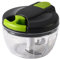 Zwiebelschneider Manuell, 520ML Gemüseschneider, Zwiebel Zerkleinerer mit Seilzug, Multizerkleinerer, Multischneider, Knoblauchhacker Universalhacker, Manual Food Chopper, Onion Cutter - 2 Stück