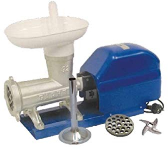 Garhe Picadora-embutidora eléctrica nº 32 de Boca Ancha sobre Base metálica mr10 120 RPM