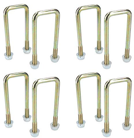 8 Pack M10 40mm x 110mm U-Bolt N-Bolt for Trailers with Nuts HIGH TENSILE