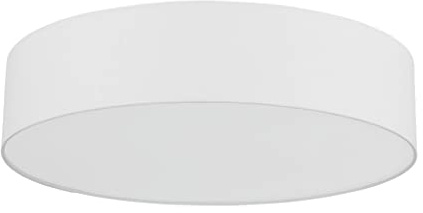 EGLO connect LED Deckenleuchte Romao-C, 1 flammige Deckenlampe aus Stahl | Textil und Kunststoff in Weiß, mit Fernbedienung, Farbtemperaturwechsel (warm, neutral, kalt), RGB, dimmbar, Ø 57 cm