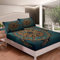 Loussiesd Meeresschildkröte Bettlaken Set Boho Mandala Gedruckt Spannbetttuch 140x200cm Für Kinder Kleinkind Teenager Böhmisches Reptil Spannbettlaken Ozean Marine Bettdecke Schlafzimmer Dekor 3St