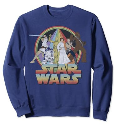 Star Wars Rainbow Group Shot Vintage Poster Sweatshirt