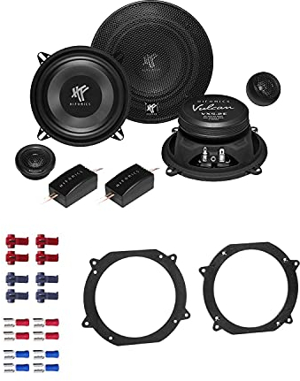 Hifonics VX 5.2E Auto Lautsprecher Boxen 320 Watt 13 cm 2 Wege Kompo passend für Volvo 850 1991-1996 Türen Front und Heck