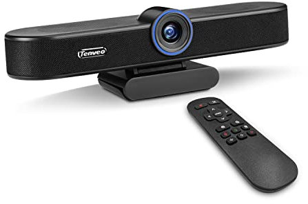 Tenveo VA300B|Webcam 4k AI Camara microfono Camara de Video Zoom 5X ePTZ USB3.0 Gran Angular Plug and Play cancelador de Eco Conferencia Altavoz Skype/Zoom/Youtube/Twitch/OBS/Teams