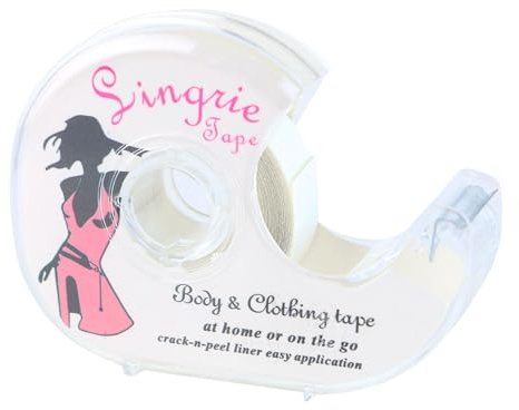 FindTape Singrie Body & Clothing Tape [Unsichtbar, doppelseitig]: 5/8 in. x 16.5 ft. (klar)