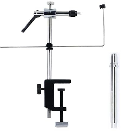 Bolsek Fly Tying Vise 360° Rotary Adjustable Fly Fishing Vise Practical Fly Tying Tool with Steel Reinforced Hook Jaw Durable Handy Fly Fishing Tackle