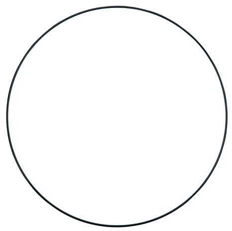 PATIKIL 1 Stück Dichtungsringe O-Ringe Gummidichtung 185mm AD 180mm ID 2.65mm Breite Nitrilgummi Unterlegscheibe Dichtungssatz Gummischeiben für Wasserhahn Autoreparatur Schwarz