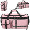 Borsa sportiva da donna da viaggio da donna, grande borsa sportiva con scomparto per scarpe e scomparto bagnato, borsa da palestra, 65 l, borsa da viaggio, borsa da nuoto, per notte weekender, rosa,