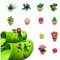 tikono 12pcs Plant Shoes Charms, Flower Charms Mushroom Shoe Charms for Shoe Clog Sandals, 3d Clog Charms Garden Party Decorations