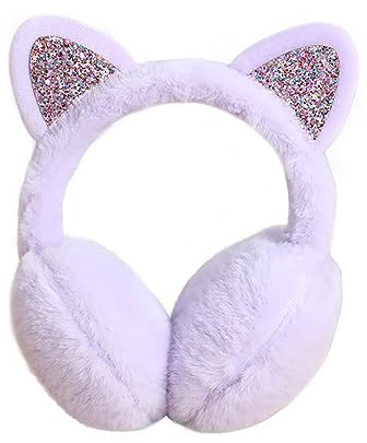 Uposao Cache-Oreilles Enfants Mignon Chat Oreilles Conception Doux Cache-Oreilles Chauffe Oreilles En Peluche Jolis Cache-Oreilles D'extérieur Cache-Oreilles Chaud Hiver Pour Filles Garçon