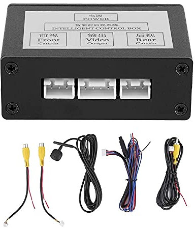 LOISGOO Auto Front View Camera Switcher Parkplatz Kamera Converter Front RüCkansicht Video Switch Channel Control Box