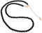 Collier De Perles Fait À La Main Pour Femmes Et Filles, Ras Du Cou, Perles De 4mm, Pierres Précieuses Naturelles, Bijoux En Cristal De Guérison, Couches Empilables (Agate noire)