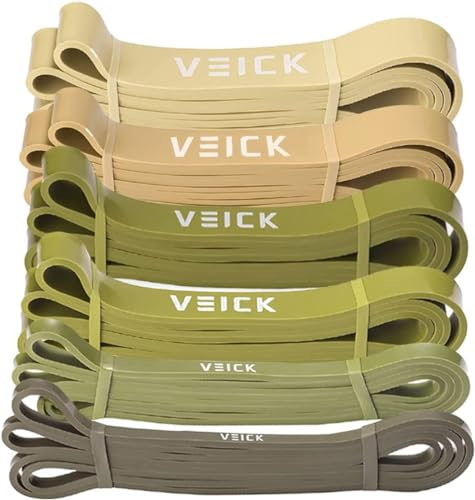 VEICK Widerstandsbänder für Workout, Übungsbänder, Workout-Bänder, Klimmzughilfebänder, langes schweres Stretchbänder-Set für Männer und Frauen, Power-Gewicht-Fitnessgerät zu Hause
