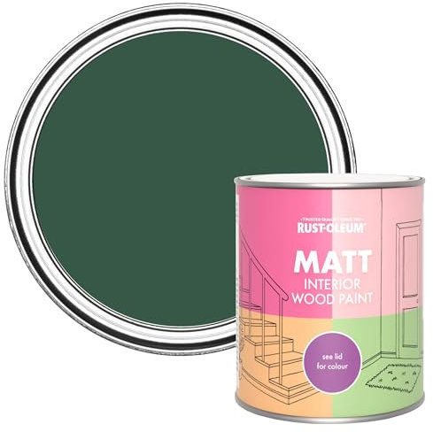 Rust-Oleum Green Interior Wood Paint in Matt Finish - The Pinewoods 750ml