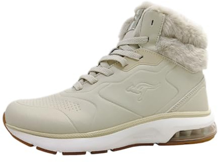 KangaROOS K-PL Dreams Mid Damenschuhe Gefüttert Winterstiefel Beige, Schuhgröße:41 EU