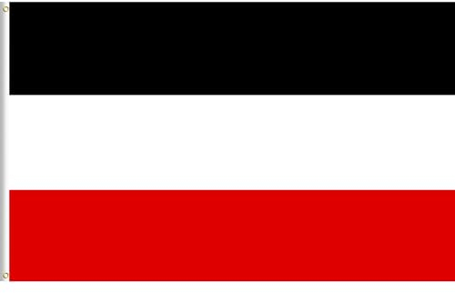 Lixure Flagge Deutsches Kaiserreich 120x180cm Deutsches Reich Fahne -Polyester, Digitaldruck, lebendige Farbe, lichtbeständig, doppelt genäht, mit Messingösen für Garten Innen- Außenbereich